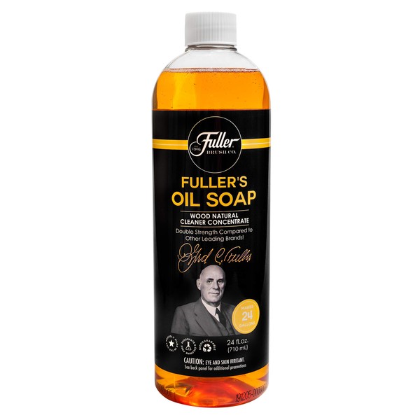 Fuller’s Oil Soap Wood Natural Cleaner – Double Strength – Makes 24 Gallons Wood & Multipurpose Natural Cleaner for Home & Commercial Use