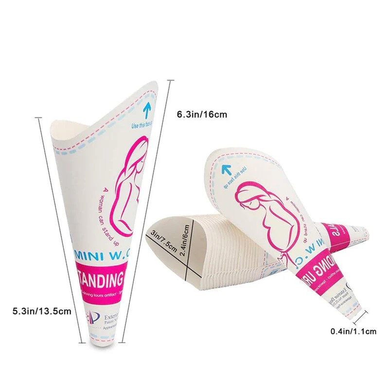 Woman Pee Funnel | Paper-Based Female Pee Devices | Waterproof
