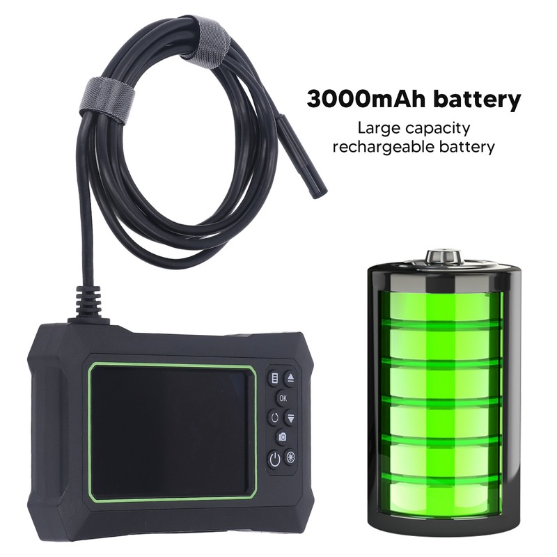 Dual Lens Industrial Endoscope ABS 1080P Digital Inspection Camera Waterproof