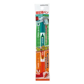 Kokuyo Checkle Memory Pen Green Orange PM-M120-1P