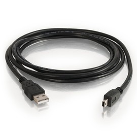 C2G 27005 USB 2.0 A to Mini-B USB Cable, 6.56 Feet (2 Meters), Black