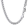 Rapper Chain Mens Stainless Steel Silver Chain Necklace Man Men
