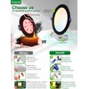 zouzai 1 Pack 8 Inch 1685LM Black 5CCT Ultra-Thin LED