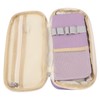 Large Pen Bag Simple Style Canvas Mesh Pockets Pen Slots
