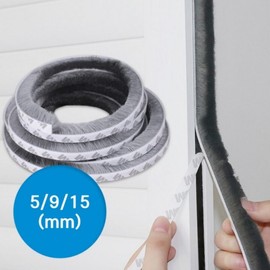 5M Window Gap Seal Weatherstrip Mohair for Doors & Screens 5M Mohair Screen Seal - 9mm 5ea