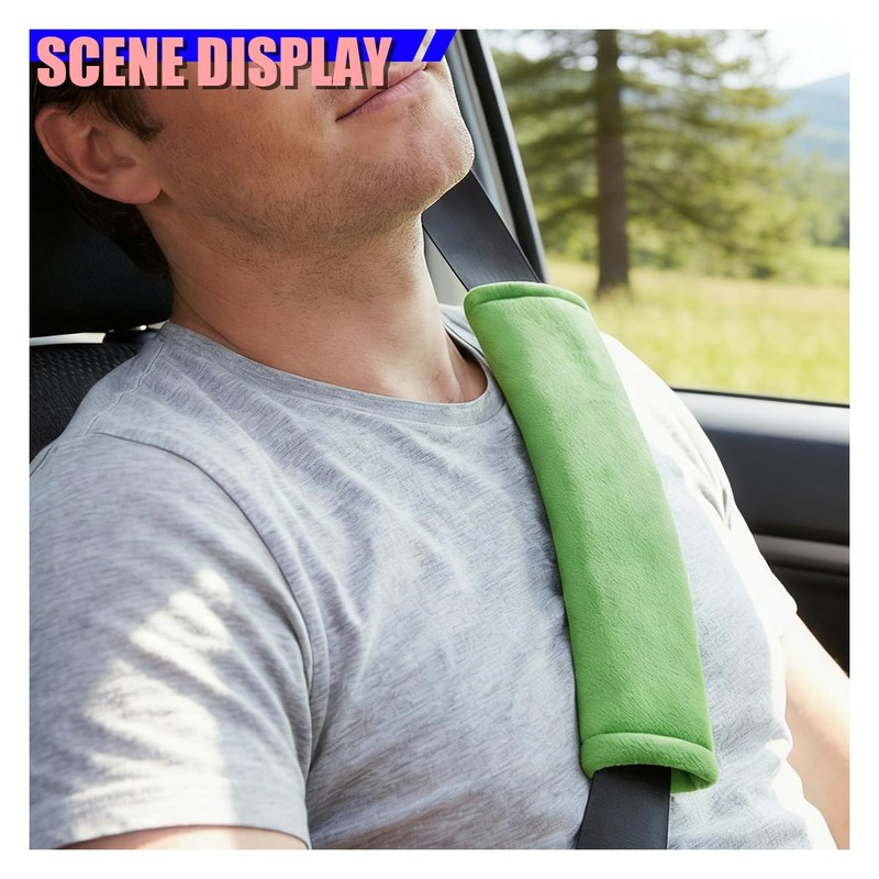 YoRise 2PCS Car Seat Belt Covers, Comfortable Fluff Auto Seat