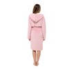 INSIGNIA Ladies Dressing Gown Fluffy Super Soft Hooded (XL, Pink)