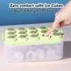 TAODICO Ice Cube Tray for Freezer with Lid Bin, 1.35"