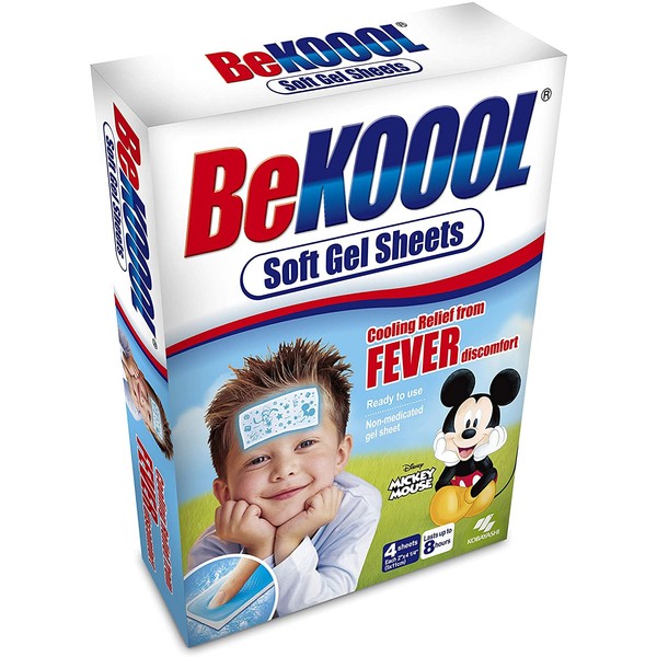 Be Koool Soft Gel Sheets For Kids, 4 Count Per Box (6 Boxes) by BeKoool