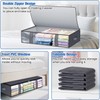 Under-Bed Storage Bags for Blankets and Clothing – Foldable 4-Piece