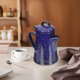 Garneck Enamel Coffee Pot Oil Kettle Kitchen Teapot Kitchen Supplies Camp Water Kettle Practical Water Kettle Water Storage Kettle Tea Pots for Loose Tea Water