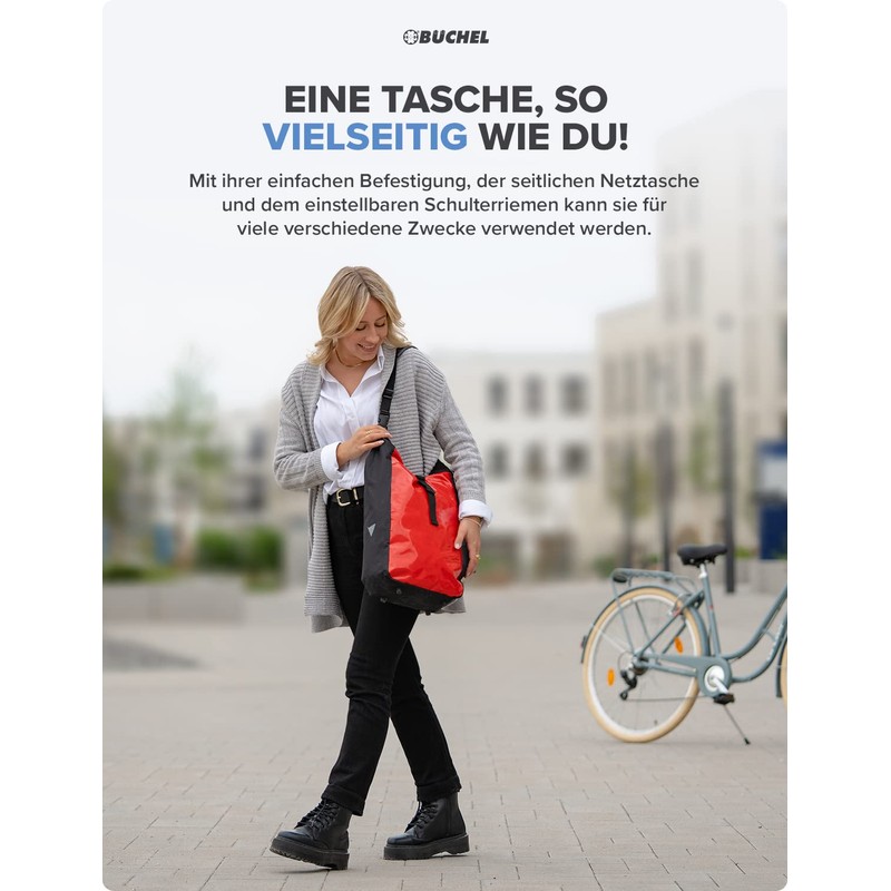 Büchel Tarpaulin Pannier Rack Bags - Bicycle Bag