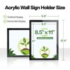 VAIIGO Acrylic Sign Holder 8.5x11 Wall Mount - 5 Pack