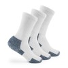 Thorlos Men s Crew 3 Pack Running Socks, White/Navy, X-Large