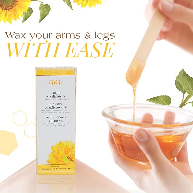 GiGi Wax Sticks for Hair Removal – Large Wax Applicator