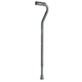 Medline Offset Cane, Single Point, Black, Adult, 31" To 40", Case of 6