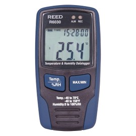 REED Instruments R6030 Temperature and Humidity Datalogger, -40 to 158°F (-40 to 70°C), 0-100% RH