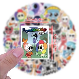 DAVBNM 100PCS Dandy's World Stickers, Vinyl Waterproof, Sticker Decals, Cartoon Stickers, for Skateboard Laptop Guitar Water Bottles