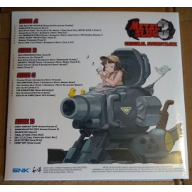 Metal Slug 3 Video Game Soundtrack SNK Limited Clear Blue Splatter Vinyl Wayo LP