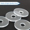 Qjaiune 10 Pack 3/4 Inch Clear Washers for Shower Door