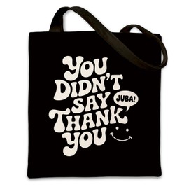 Thank You Canvas Tote Bag Reusable Grocery Shopping Bags Cute Pattern Shoulder Tote Bag for Beach Travel Weekender Gym Gifts for Her Birthday Christmas Thanksgiving