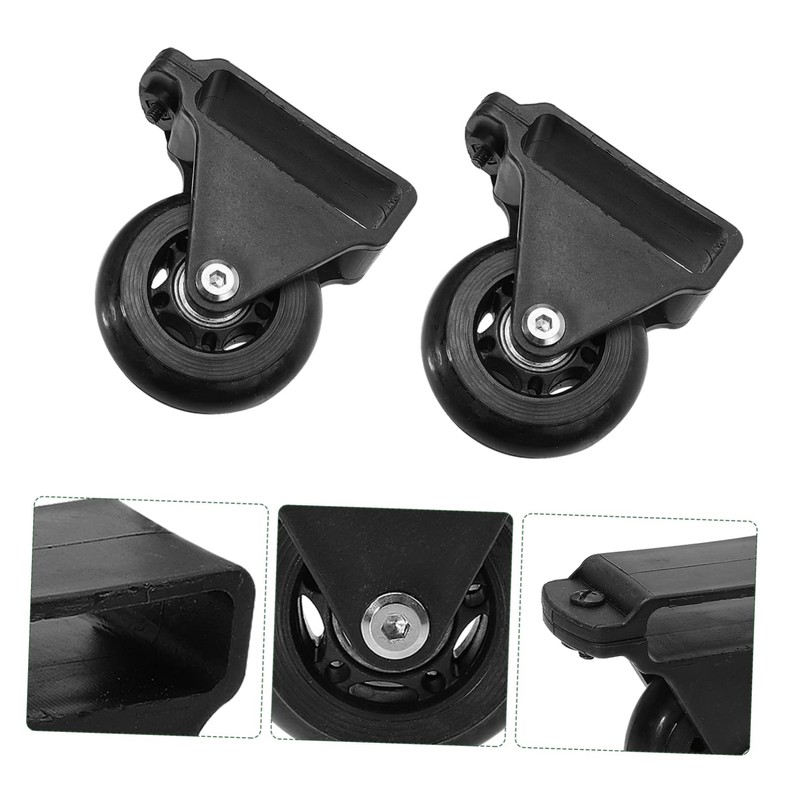 BESPORTBLE 2pcs Aluminum Alloy Ladder Wheels Telescoping Ladder Caster Extension