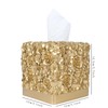 Hymmah Modern Square Tissue Box Cover Holder,Bathroom Accessories Decor Unique
