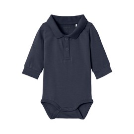 NAME IT Boy Romper Polo Shirt, Dark Sapphire