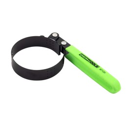 OEMTOOLS 87120 Small Economy Filter Wrench, Adjustable from 2-3/4 to 3-1/4 Inches (70MM to 87MM), Vinyl-Coated Handle for Comfort, Black and Green