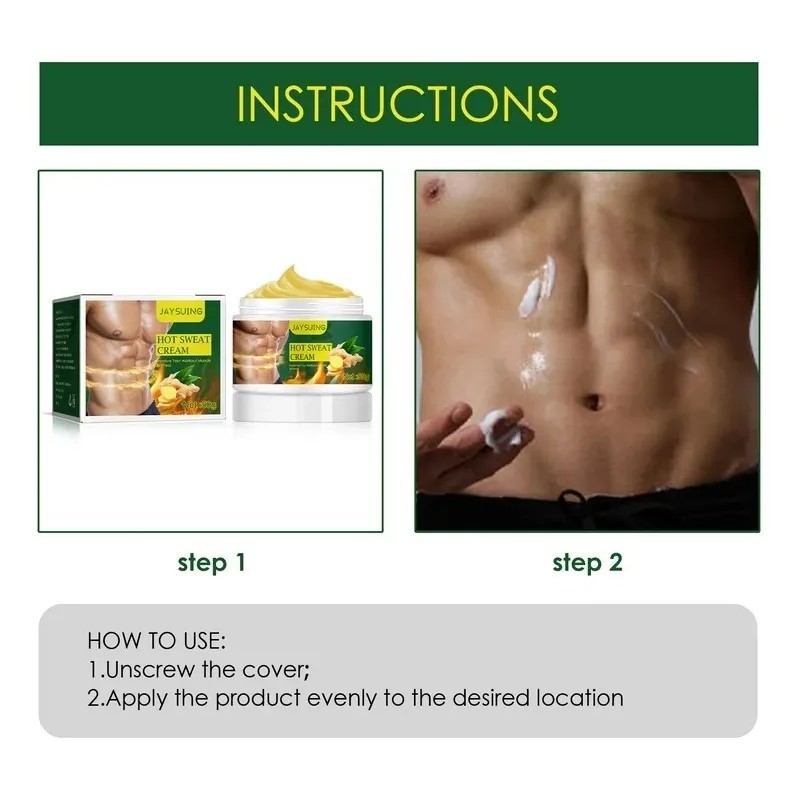 Jay Crema Quemadora Grasa Abdomen Gengibre Adelgazar