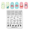 Alexnailart Nail Stamping Plate Creative Cartoon Animal Theme Image Design