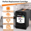 NineLeaf Remanufactured Black Ink Cartridge 65XL Replacement for HP 65