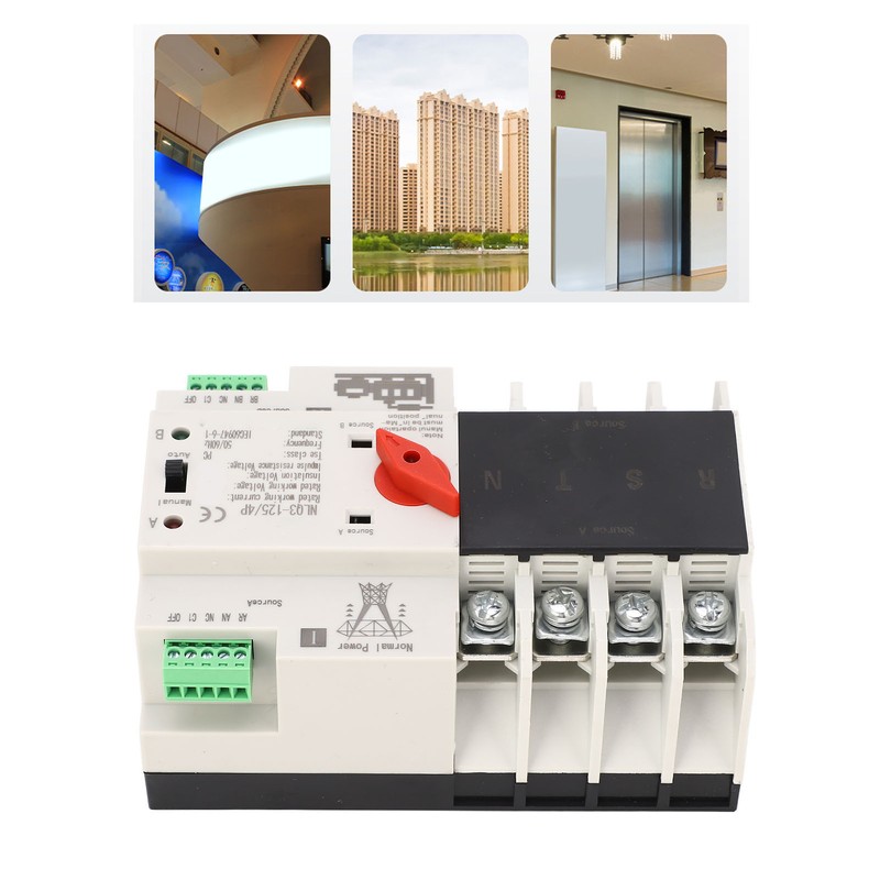 Dual Power Automatic Transfer Switch 4P Fast Switching PC AC
