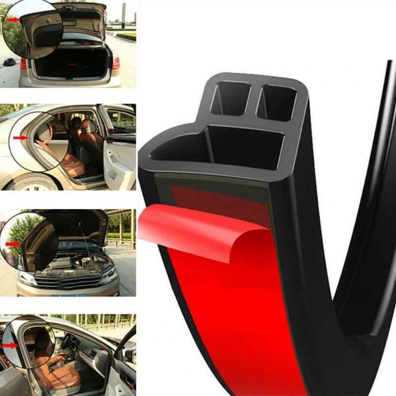 Unbranded 32.8ft Universal Car Weather Stripping Self-Adhesive Auto Door Rubber