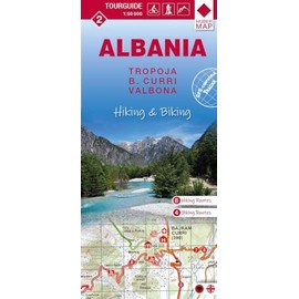 Albania hiking & biking 1:50000: Karte 2: Tropoja, B. Curri und Valbona (Tourguide Albanien "Hiking & Biking" 50 T., Band 2)
