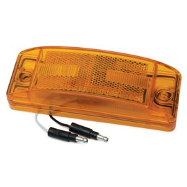 RoadPro RP-1284A Amber 6" x 2" 8 LED Marker Light with Rectangular Lens