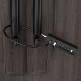 MeBantoo Cable Locks with Combination, 23.6Inch Steel Small Cable Rope Locks with 4-Digit Combination, Resettable Code for Bikes, Fence, Pet Door, Lockers, Cabinets, Refrigerator Doors (Black - 1pc)