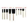 Fewanland Round Stencil Brush and Small Foam Brush Set with