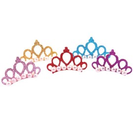 YAODHAOD 6PCS Crown Shape Dog Hair Clips,Party Decoration Headwear Hair Accessories,for Pets Such as Cats, Dogs, Rabbits, etc