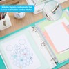 Zonon 30 Pcs A4 3 Rings Tansparent Zipper Binder Pouches