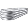 No Brand Land Guard Galvanized Raised Garden Bed Kit, Galvanized