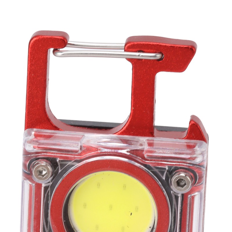 800LM COB Keychain Work Light Rechargeable Mini LED Flashlightht Outdoor