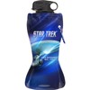 Vandor 80210 Star Trek 24 oz Collapsible Water Bottle, Blue