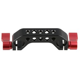 CAMVATE 15mm Rod Clamp with 1/4"-20 Thread for DLSR Camera Rig Cage Baseplate (Red)