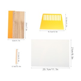 jojofuny 1set Silk Screen Printing Kit Ink Scraper and Squeegee for Diy Art Projects Shirts Tote Bags and More Handcrafted Tools