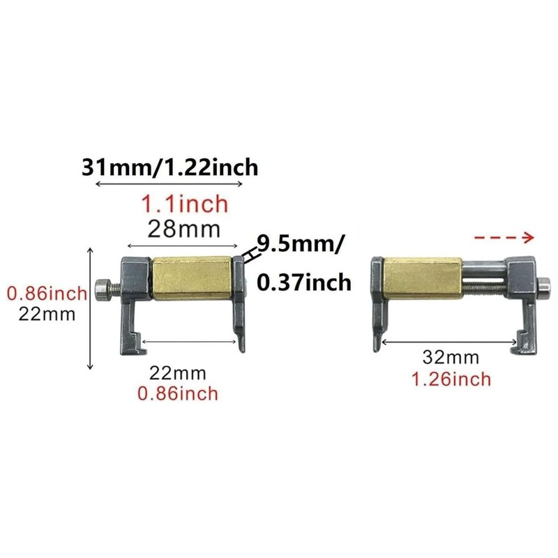 TUOREN Electric Guitar Bridge Intonation Adjuster Tool and Tremolo Bridge