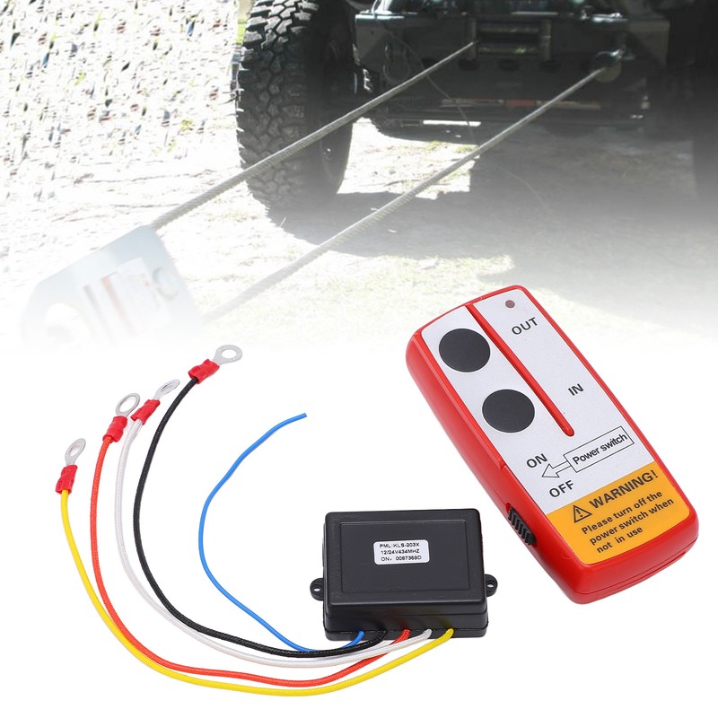 Universal Winch Wireless Remote Control Switch Kit with Receiver 12V