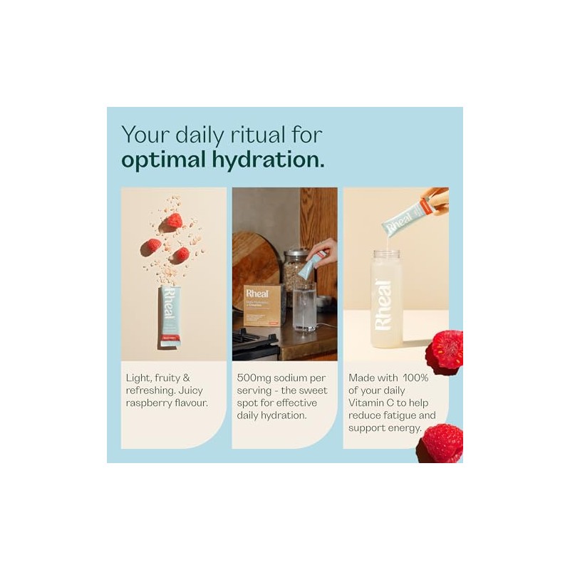 Rheal Hydration + Creatine Sachets, 7 Day Trial Pack, Ready