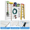 COLCUT Slatwall Panel, Heavy Duty PVC Slatwall Garage Organizer,4x2 feet