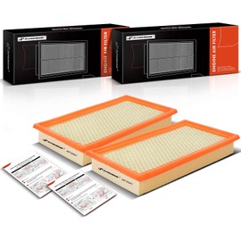 A-Premium 2-PC Engine Air Filter Compatible with Ford, Lincoln, Mazda & Mercury Models - Edge(07-14), Explorer(11-23), Flex(09-19), Fusion, Taurus(08-19), Aviator, MKS(09-16), MKX, MKZ, 6, CX-9, Sable